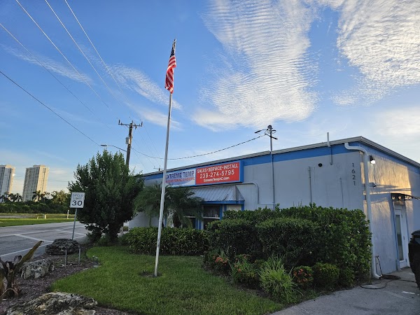 Front of the Extreme Temp Air Conditioning & Heating shop at 1621 Seaboard St, Fort Myers, FL