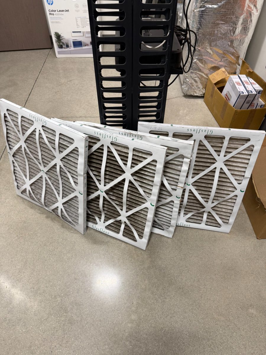 New pleated HVAC air filters, which help keep dust and debris out of your air ducts
